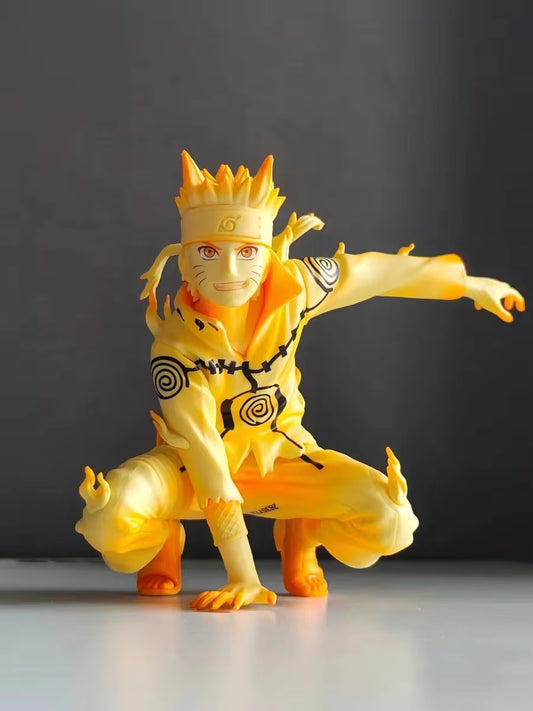 Figurine D'Or De Dessin Animé Chakura Uzumaki Narafigure, Statue De Combat, Modèle De Collection En PVC, Jouets Cadeau, Gk Six Voies, 10Cm