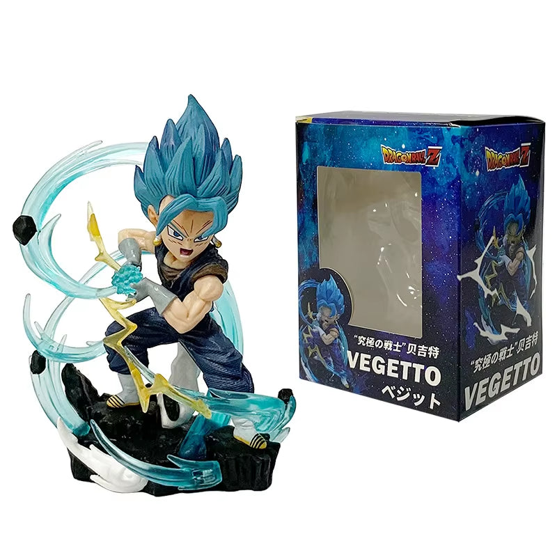 Figurines D'Action Dragon Ball Z Pour Enfants, Figurine D'Anime, WCF Vegeta, Mini Figurine Vegetto, Modèle En PVC, Jouets De Collection, Cadeaux, Version Q, 10Cm