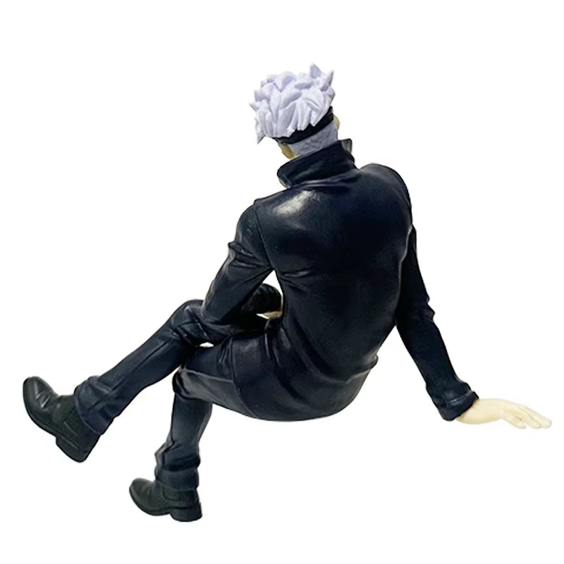 Jujutsu Kaimmense-Figurine Satoru Gojo Assis Avec Chaise, Modèle De Collection De Temps De Pause, Jouets De Décoration Anime, Cadeaux, 11Cm, 14Cm