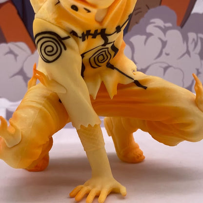 Figurine D'Or De Dessin Animé Chakura Uzumaki Narafigure, Statue De Combat, Modèle De Collection En PVC, Jouets Cadeau, Gk Six Voies, 10Cm