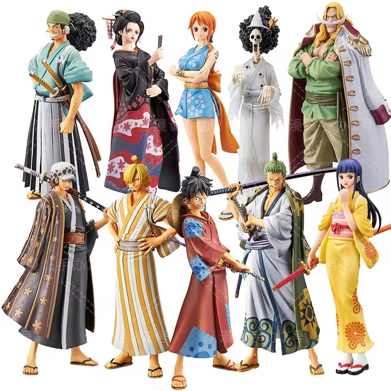 Figurine D'Anime One Piece Pour Enfants, Luffy, Zoro, Chopper, Nami, Land of Wano, Modèle À Collectionner, Jouets Cadeaux, 18Cm