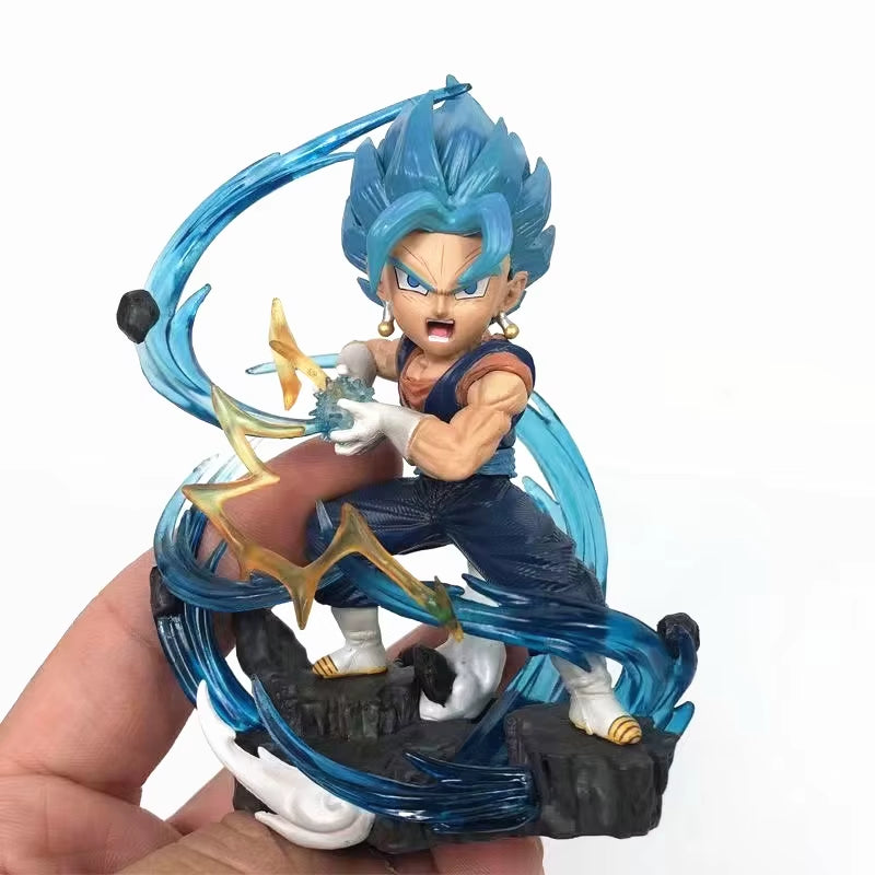 Figurines D'Action Dragon Ball Z Pour Enfants, Figurine D'Anime, WCF Vegeta, Mini Figurine Vegetto, Modèle En PVC, Jouets De Collection, Cadeaux, Version Q, 10Cm