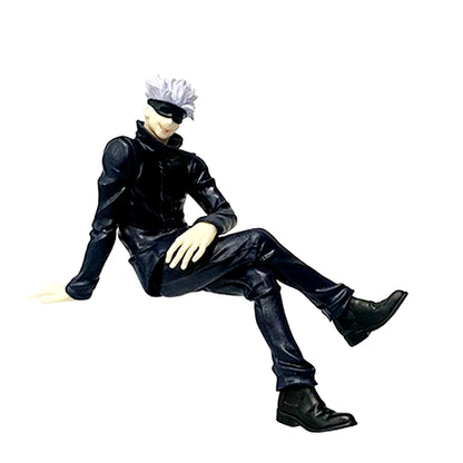 Jujutsu Kaimmense-Figurine Satoru Gojo Assis Avec Chaise, Modèle De Collection De Temps De Pause, Jouets De Décoration Anime, Cadeaux, 11Cm, 14Cm