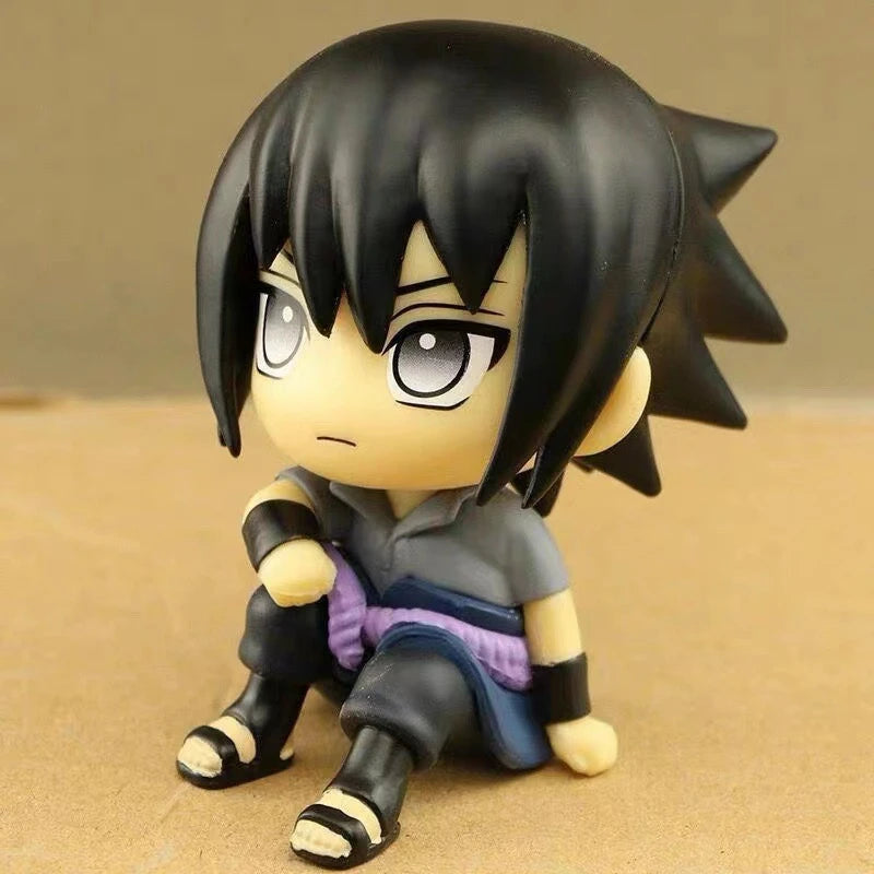 Figurine D'Action Naraakakashi Version Q De 9Cm, Jouet De Décoration De Voiture, Modèle De Collection Kawaii Sasuke Itachi