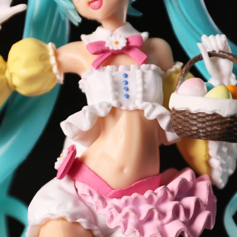 Hatsune-Figurines D'Action En PVC Avec Oreilles De Lapin, 23Cm, Modèle Kawaii, Renforcement Des Ornements, Jouets De Noël, Cadeaux