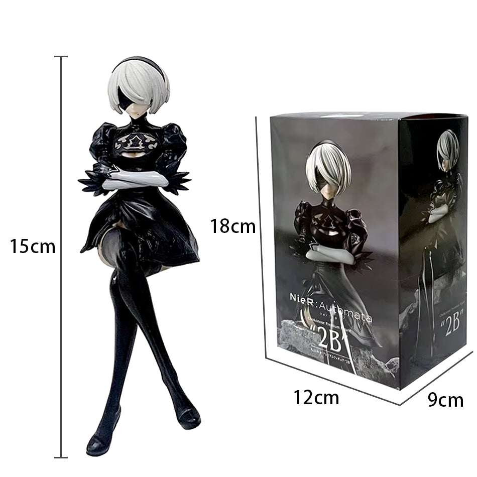 Nier Autommiha-Figurines D'Action N ° 2 En PVC, Modèle De Dessin Animé, Jouet De Collection, Ornement, Cadeau, 15Cm