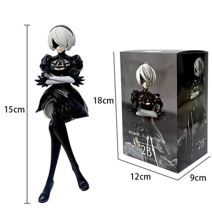 Nier Autommiha-Figurines D'Action N ° 2 En PVC, Modèle De Dessin Animé, Jouet De Collection, Ornement, Cadeau, 15Cm